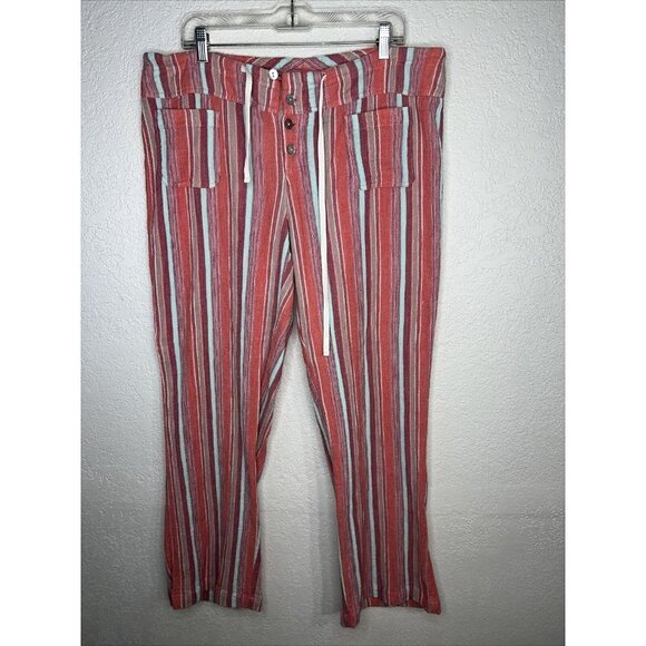 Sundance Pants Relaxed Cotton Gauze Button Fly Beach Coastline Petite X-Large B1 - Picture 3 of 12